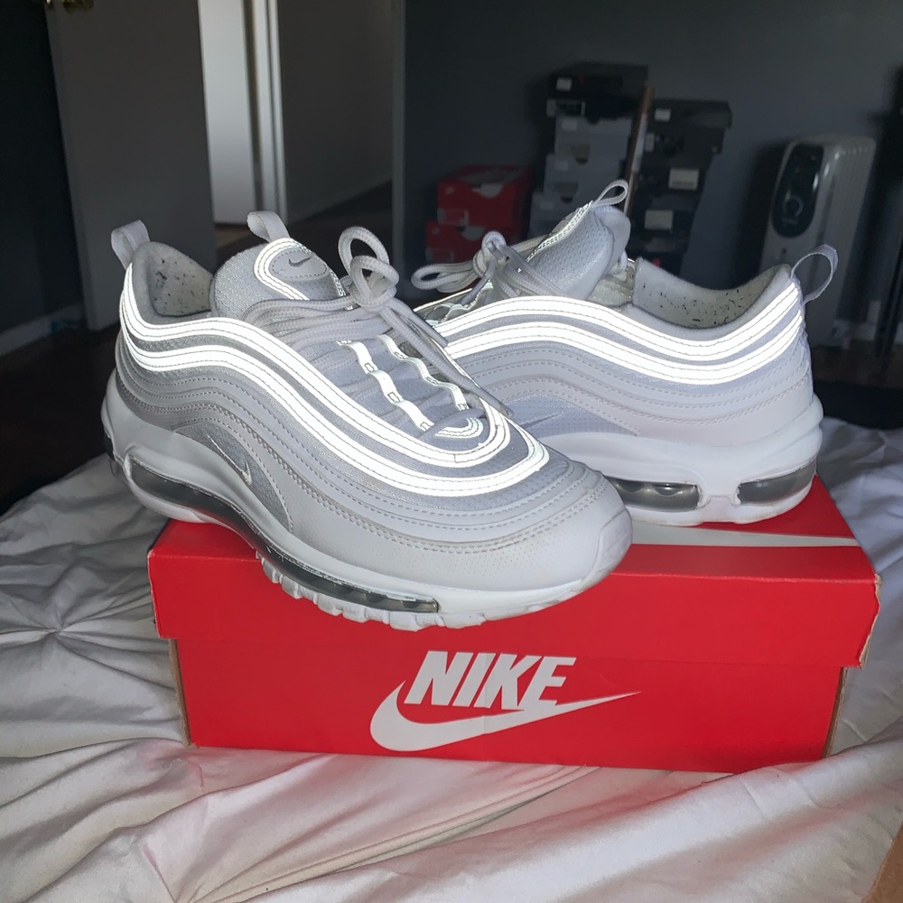 Nike air max  97 all white grade school 6 1/2